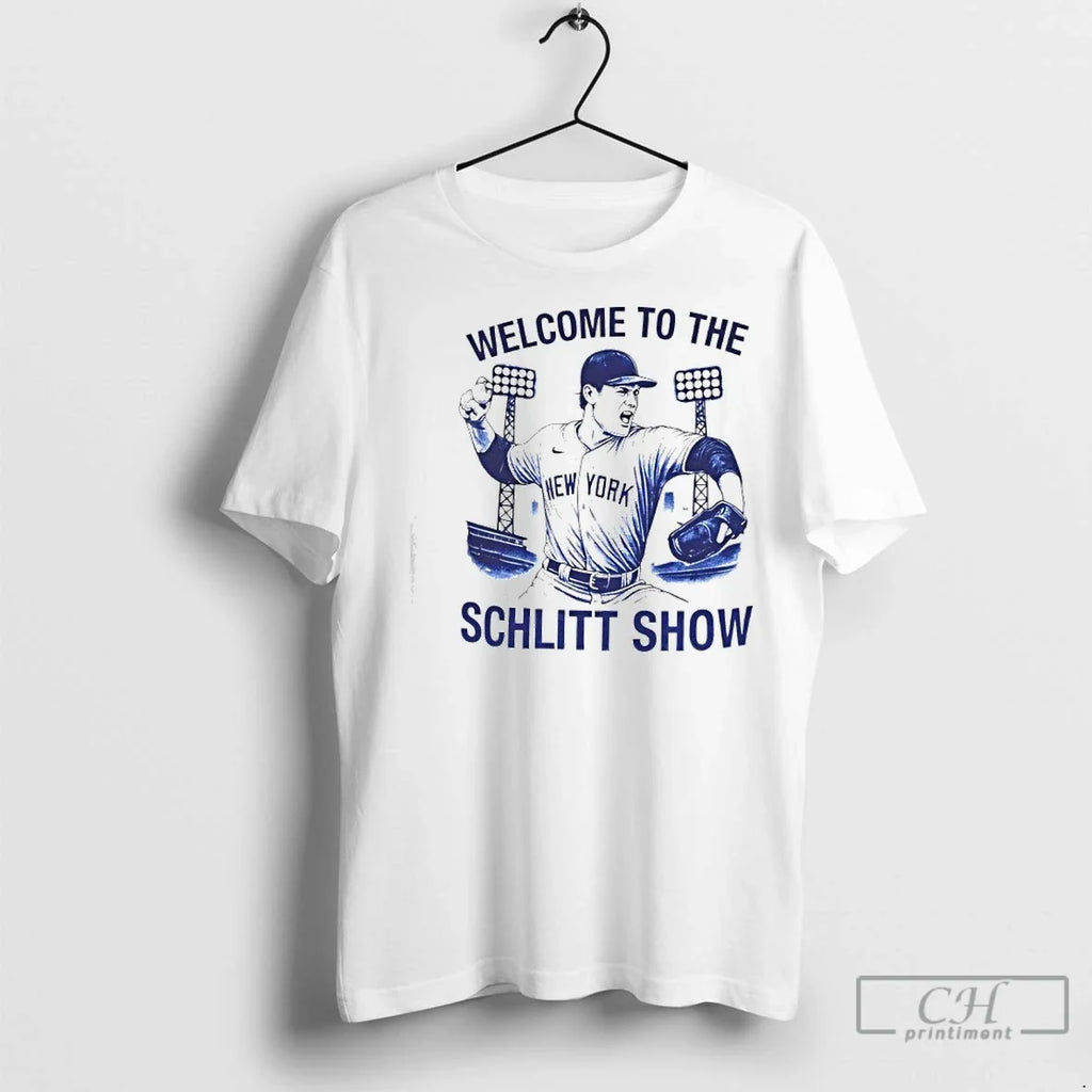 Classic Cam Schlittler Welcome To The Schlitt Show - Adult & Kids T-Shirts, Sweatshirts & Hoodies apparel design preview 1