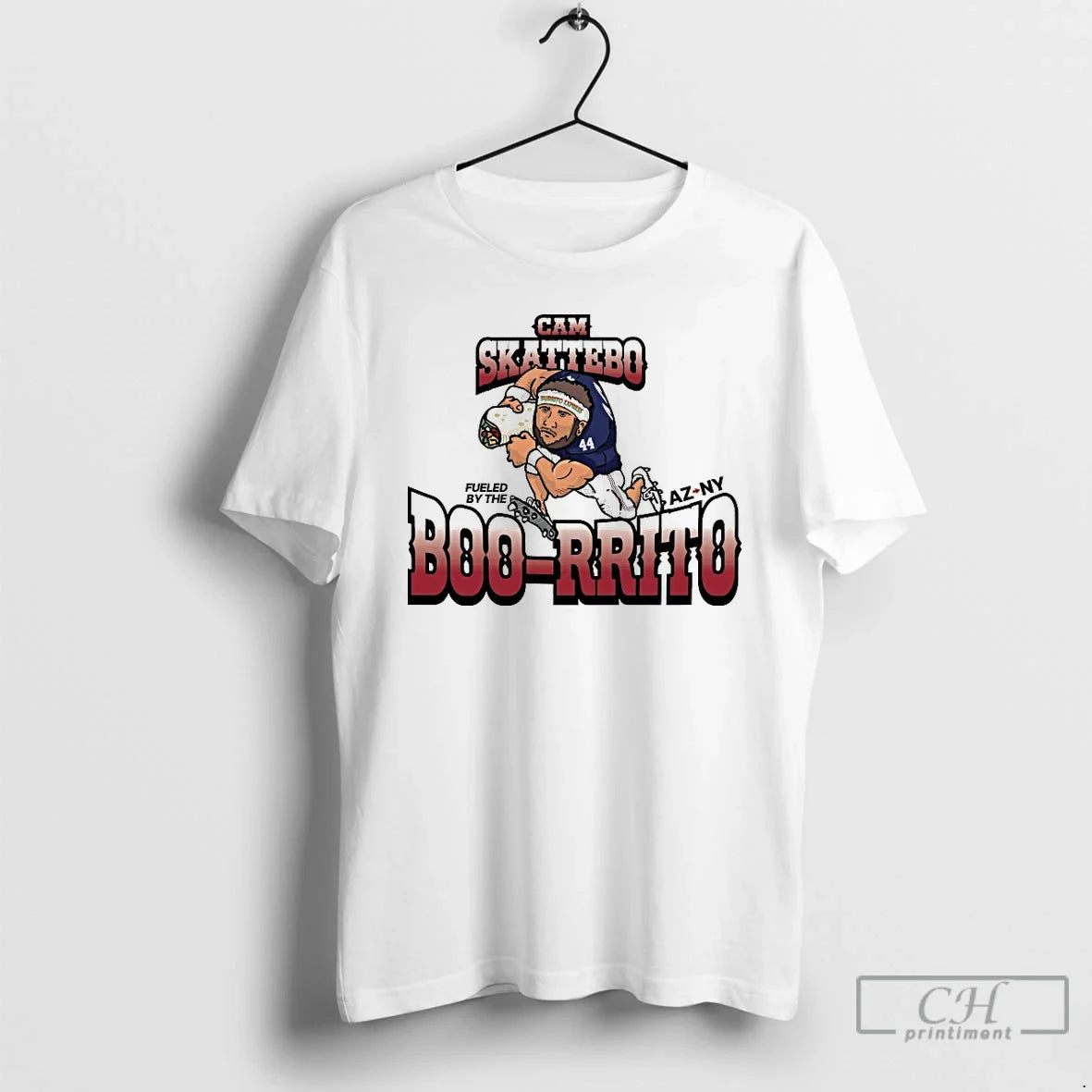 Classic Cam Skattebo Fueled By The Boorrito - Adult & Kids T-Shirts, Sweatshirts & Hoodies apparel design preview 1