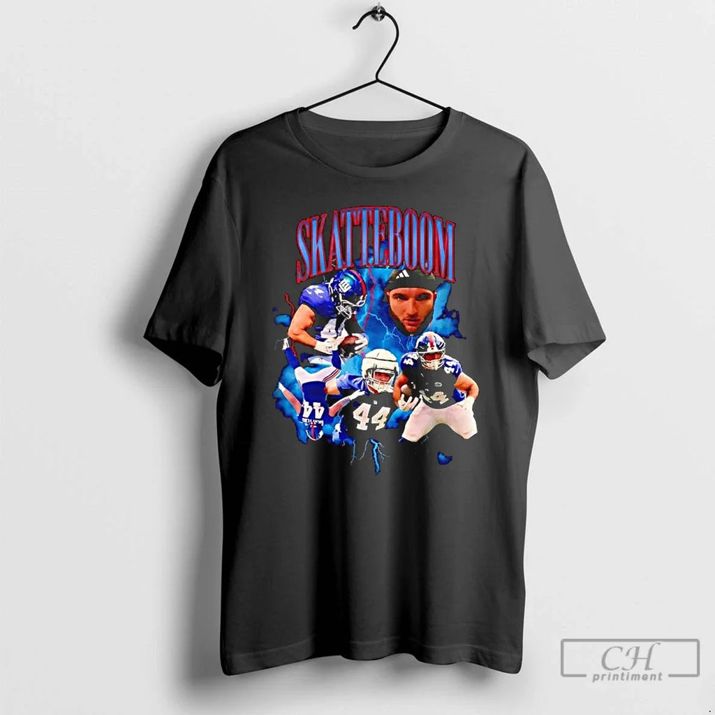 Classic Cam Skattebo New York Giants Football - Adult & Kids T-Shirts, Sweatshirts & Hoodies apparel design preview 1