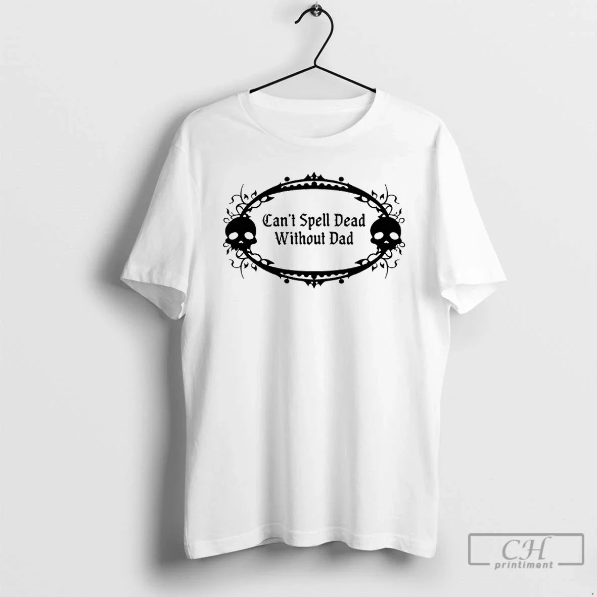Classic Cant Spell Dead Without Dad Skull - Adult & Kids T-Shirts, Sweatshirts & Hoodies apparel design preview 1