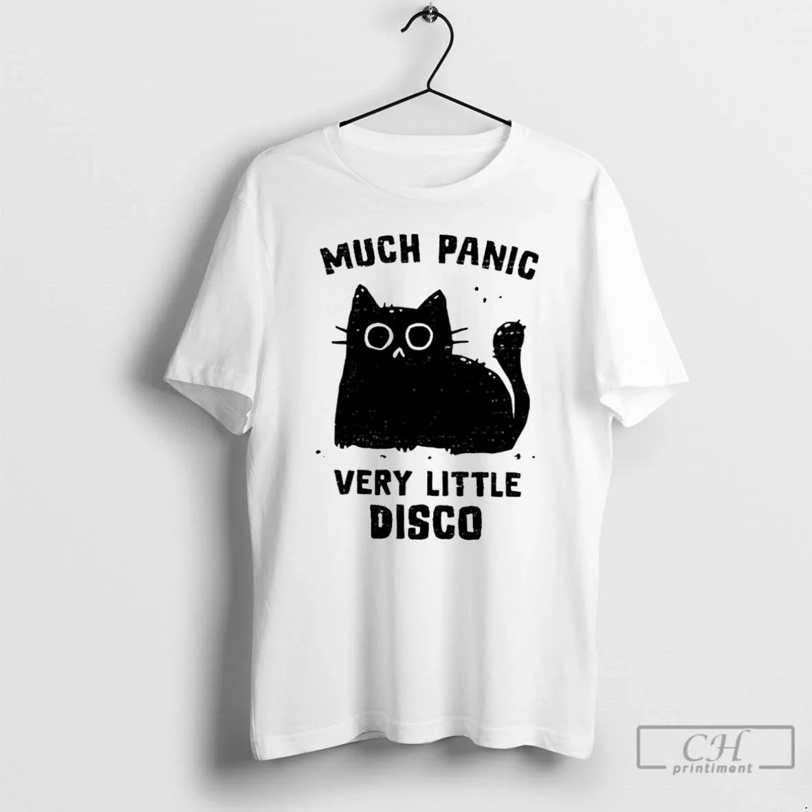 Classic Cat Much Panic Very Little Disco - Adult & Kids T-Shirts, Sweatshirts & Hoodies apparel design preview 1