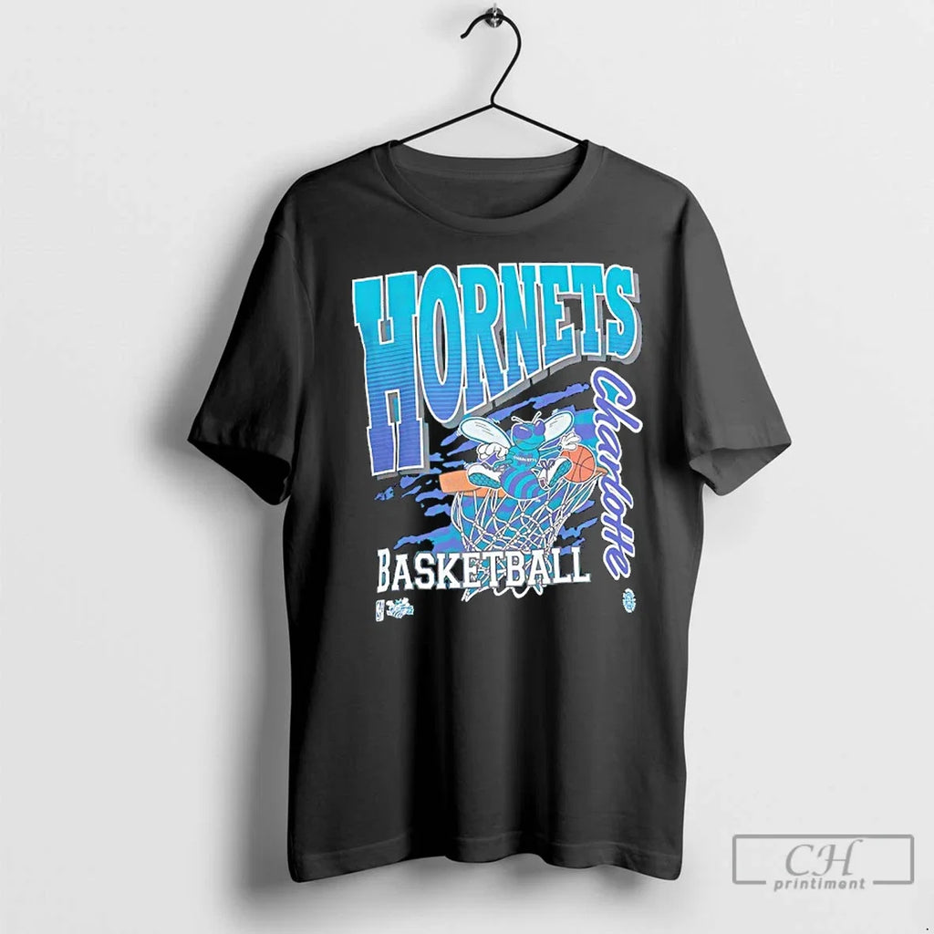 Classic Charlotte Hornets Nba Basketball Mascot - Adult & Kids T-Shirts, Sweatshirts & Hoodies apparel design preview 1