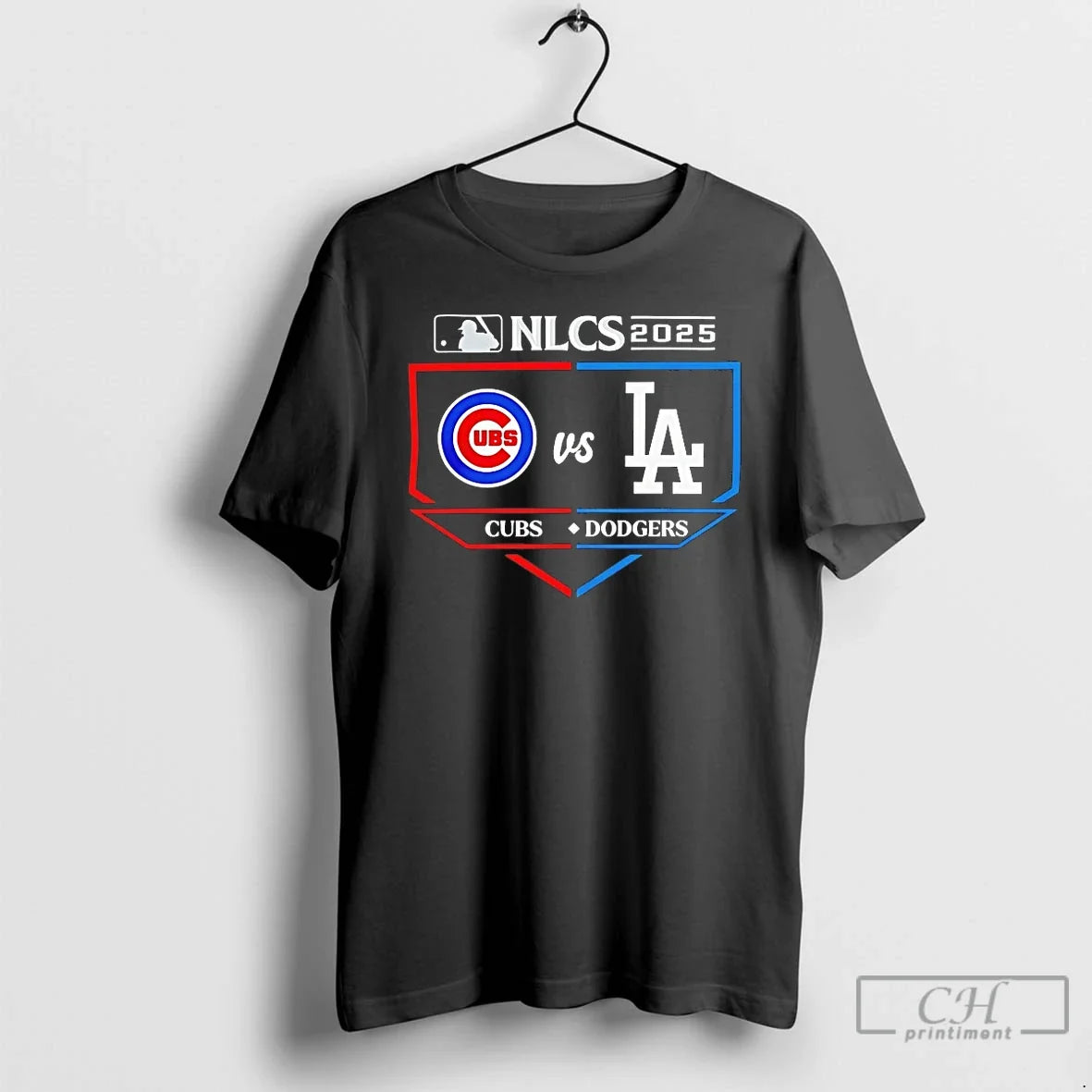 Classic Chicago Cubs Vs Los Angeles Dodgers 2025 Nlcs - Adult & Kids T-Shirts, Sweatshirts & Hoodies apparel design preview 1