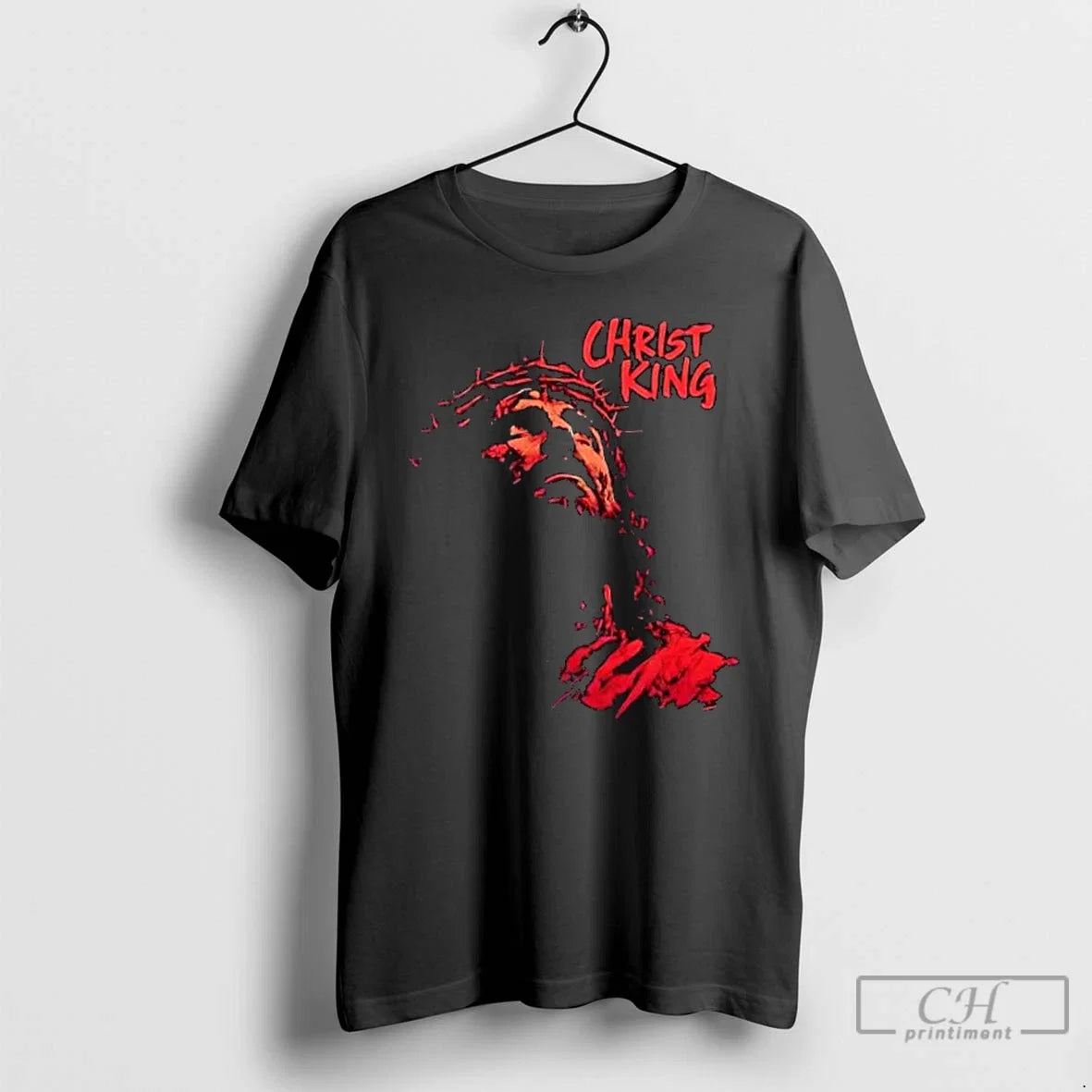 Classic Christ Is King Portrait - Adult & Kids T-Shirts, Sweatshirts & Hoodies apparel design preview 1