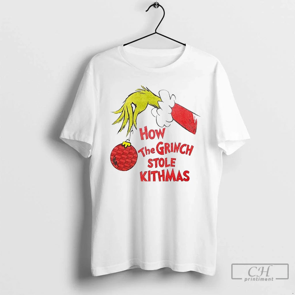Classic Christmas How The Grinch Stole Kithmas White - Adult & Kids T-Shirts, Sweatshirts & Hoodies apparel design preview 1