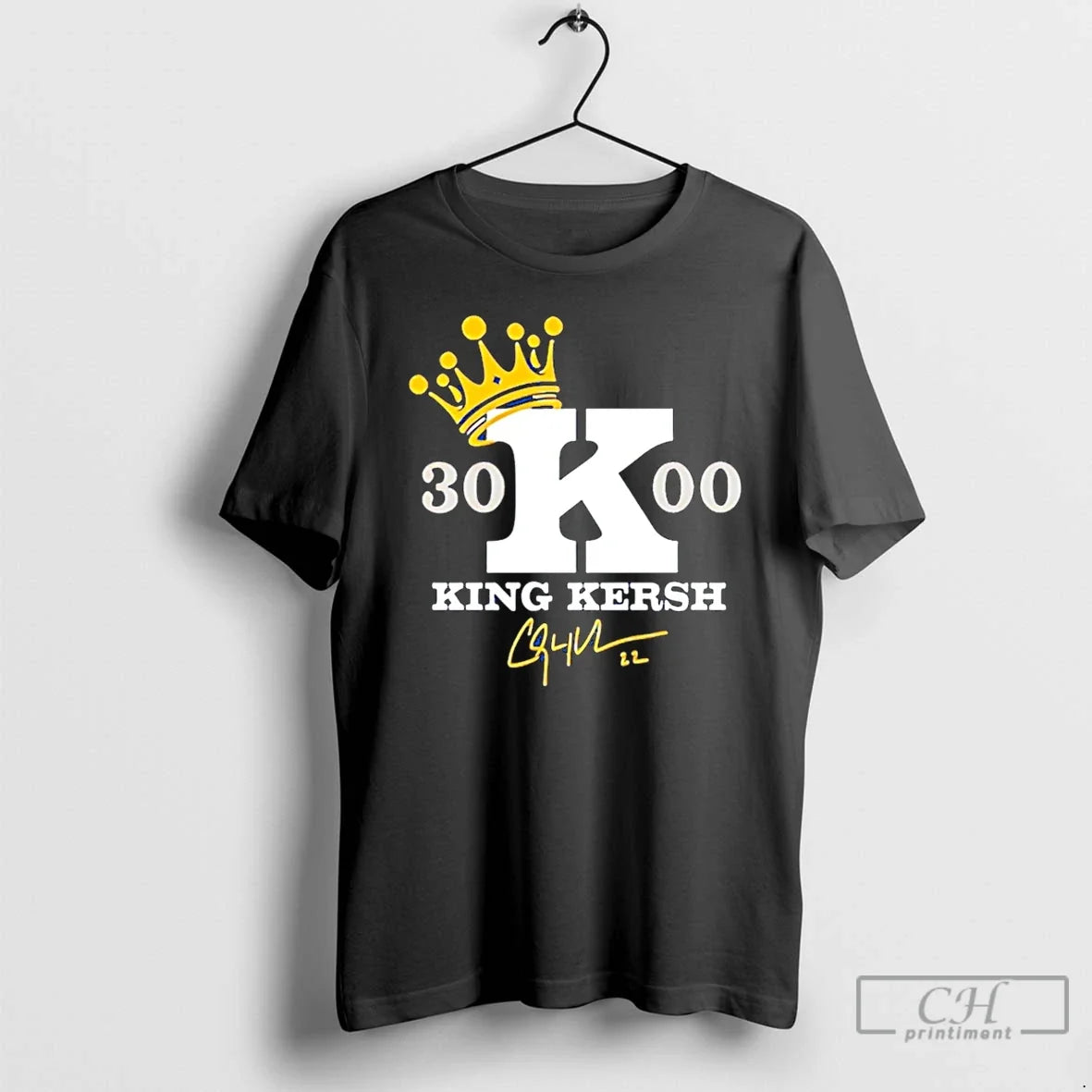 Classic Clayton Kershaw King 3000 Los Angeles Dodgers - Adult & Kids T-Shirts, Sweatshirts & Hoodies apparel design preview 1
