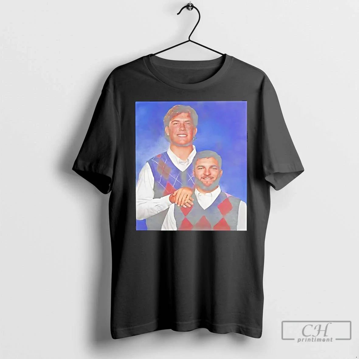 Classic Coach Dan Campbell And Quarterback Jared Goff - Adult & Kids T-Shirts, Sweatshirts & Hoodies apparel design preview 1
