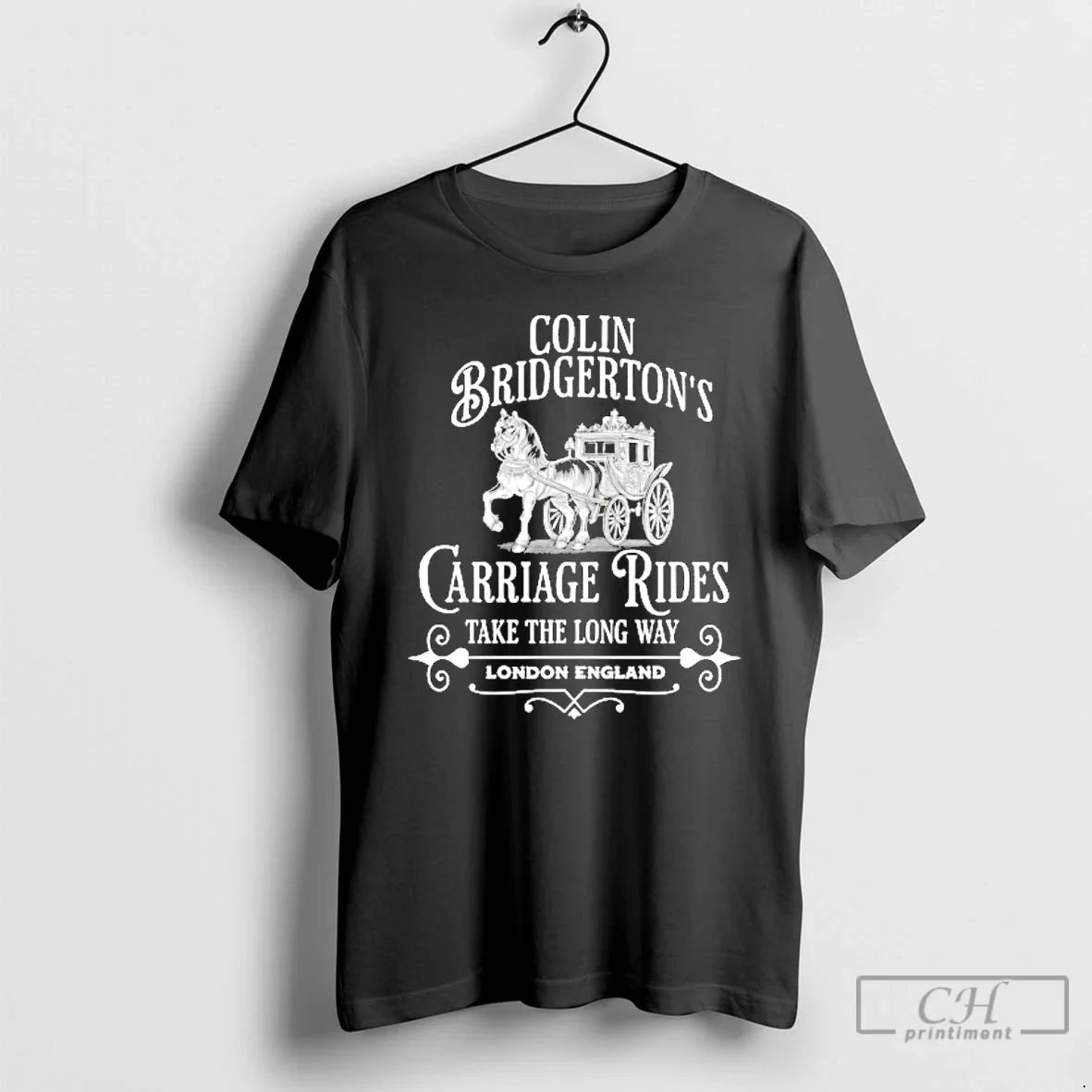 Classic Colin Bridgerton Carriage Rides London - Adult & Kids T-Shirts, Sweatshirts & Hoodies apparel design preview 1
