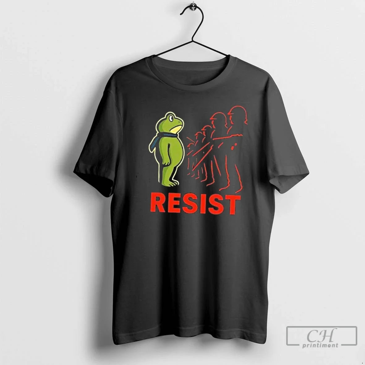 Classic Courage Vs Power Protest Portland Frog Resist - Adult & Kids T-Shirts, Sweatshirts & Hoodies apparel design preview 1