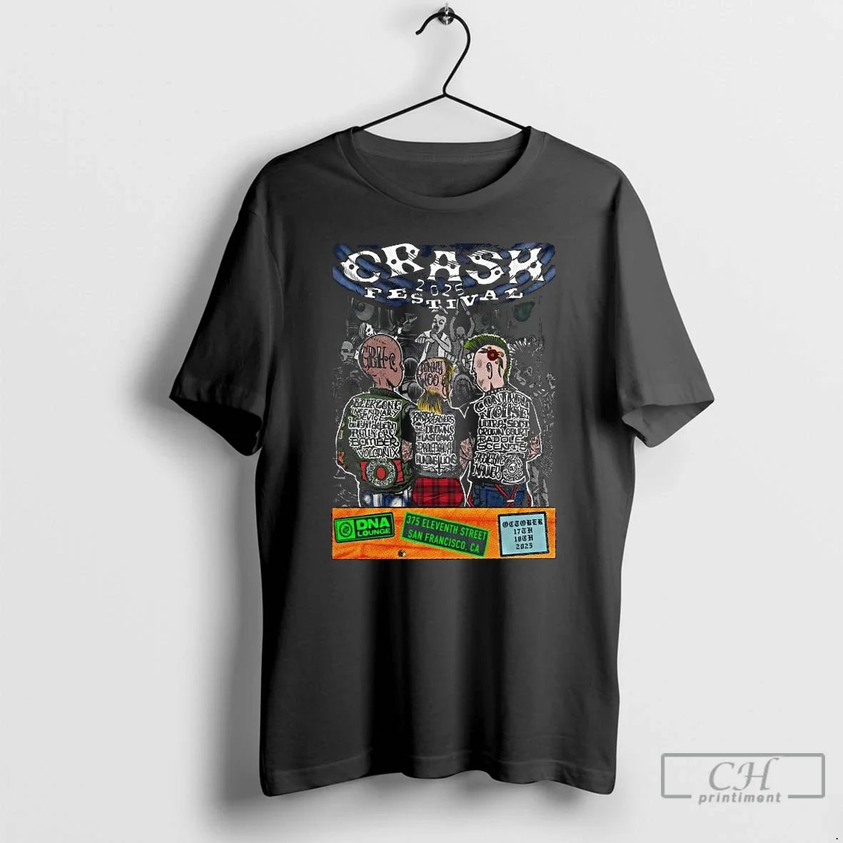 Classic Crash Festival October 17 18 2025 Dna Lounge - Adult & Kids T-Shirts, Sweatshirts & Hoodies apparel design preview 1