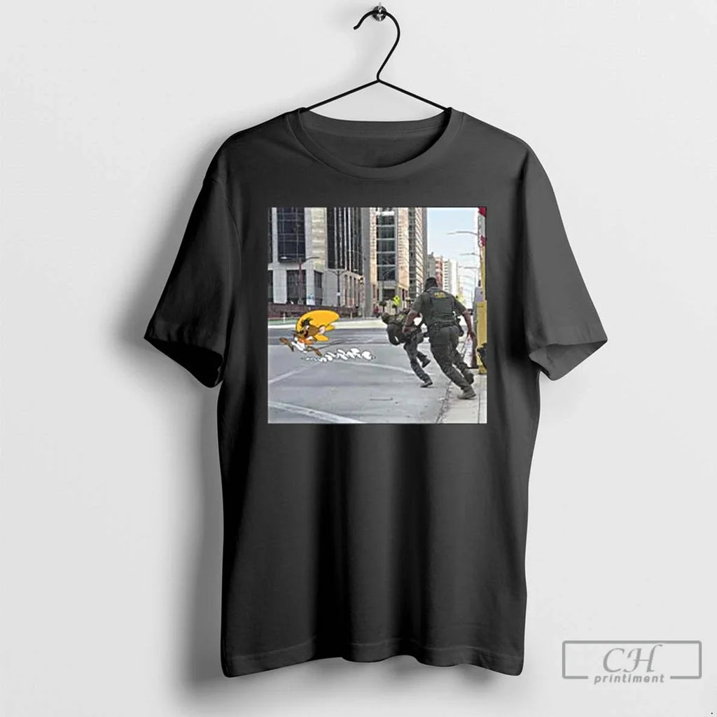 Classic Cyclist Taunting Ice Agents Long Sleve - Adult & Kids T-Shirts, Sweatshirts & Hoodies apparel design preview 1