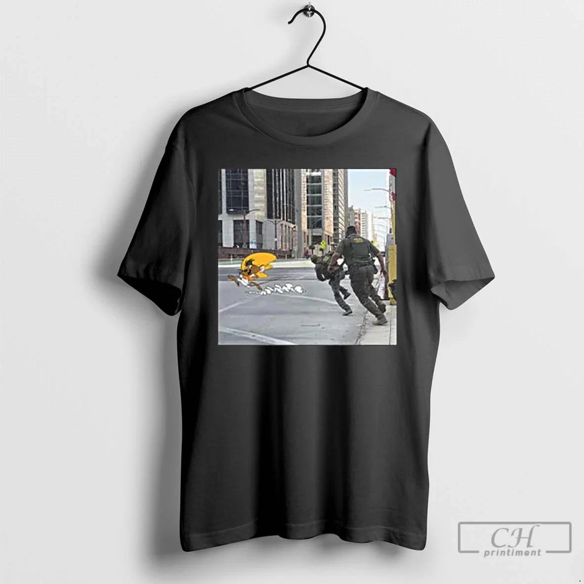 Classic Cyclist Taunting Ice Agents Long Sleve - Adult & Kids T-Shirts, Sweatshirts & Hoodies apparel design preview 1