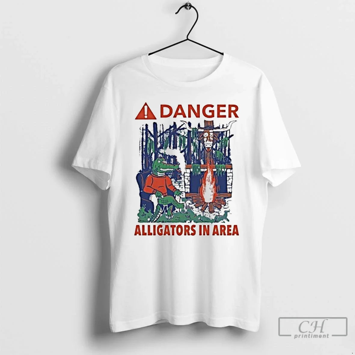 Classic Danger Alligators In Area Florida Gators Beat - Adult & Kids T-Shirts, Sweatshirts & Hoodies apparel design preview 1