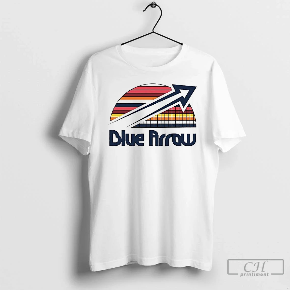 Classic Denver Blue Arrow Skyline - Adult & Kids T-Shirts, Sweatshirts & Hoodies apparel design preview 1