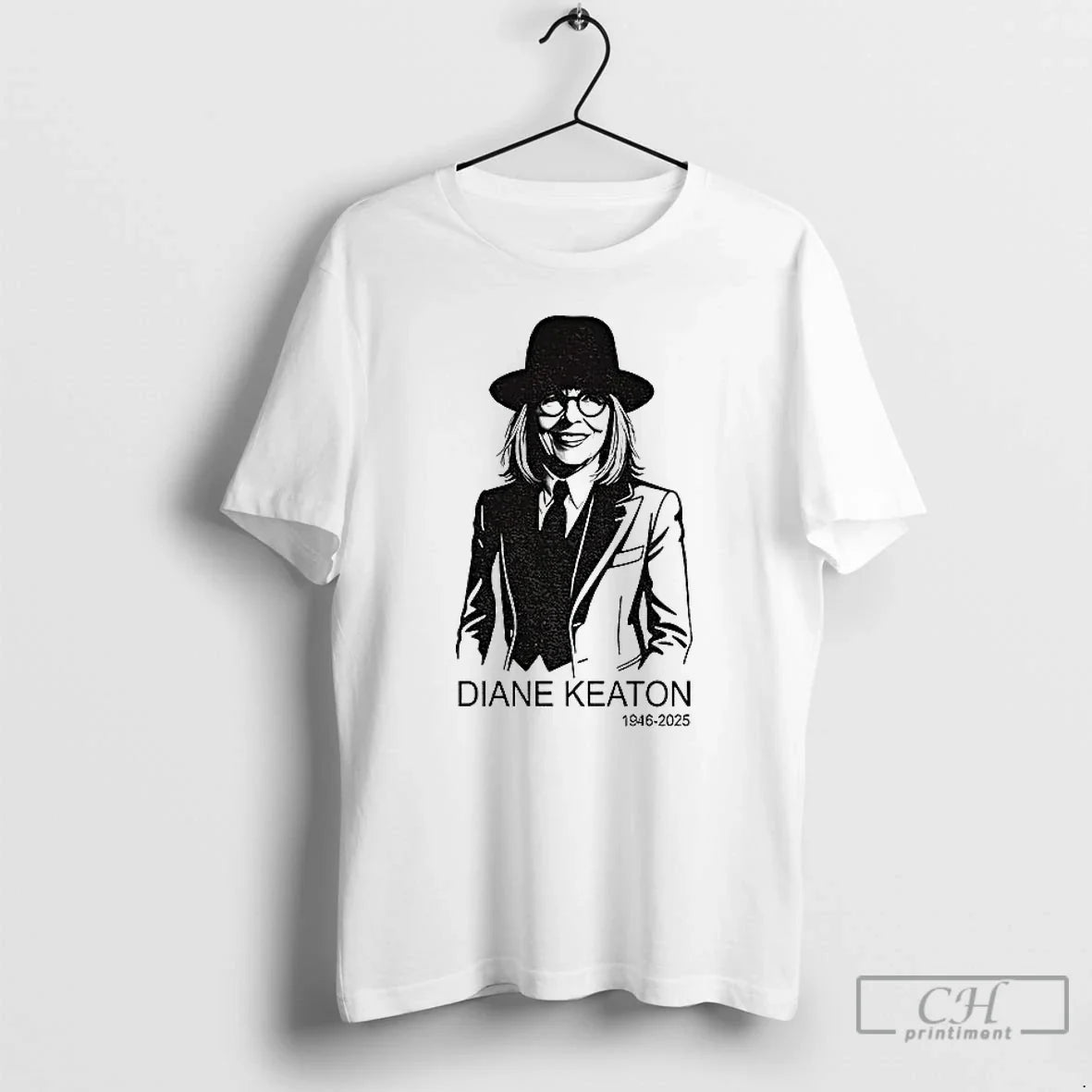 Classic Diane Keaton 1946 2025 Legends Never Die - Adult & Kids T-Shirts, Sweatshirts & Hoodies apparel design preview 1
