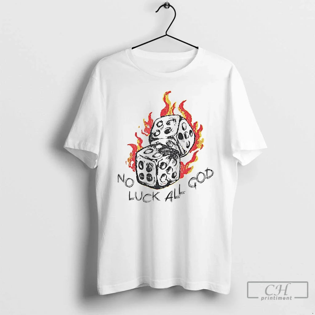 Classic Dice No Luck All God White - Adult & Kids T-Shirts, Sweatshirts & Hoodies apparel design preview 1