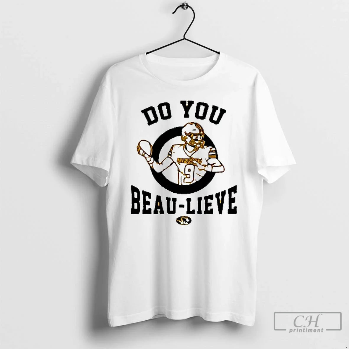 Classic Do You Beau Lieve Mizzou Tigers Mens White - Adult & Kids T-Shirts, Sweatshirts & Hoodies apparel design preview 1