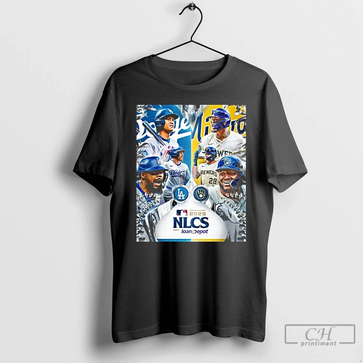 Classic Dodgers Vs Brewers 2025 Nlcs - Adult & Kids T-Shirts, Sweatshirts & Hoodies apparel design preview 1