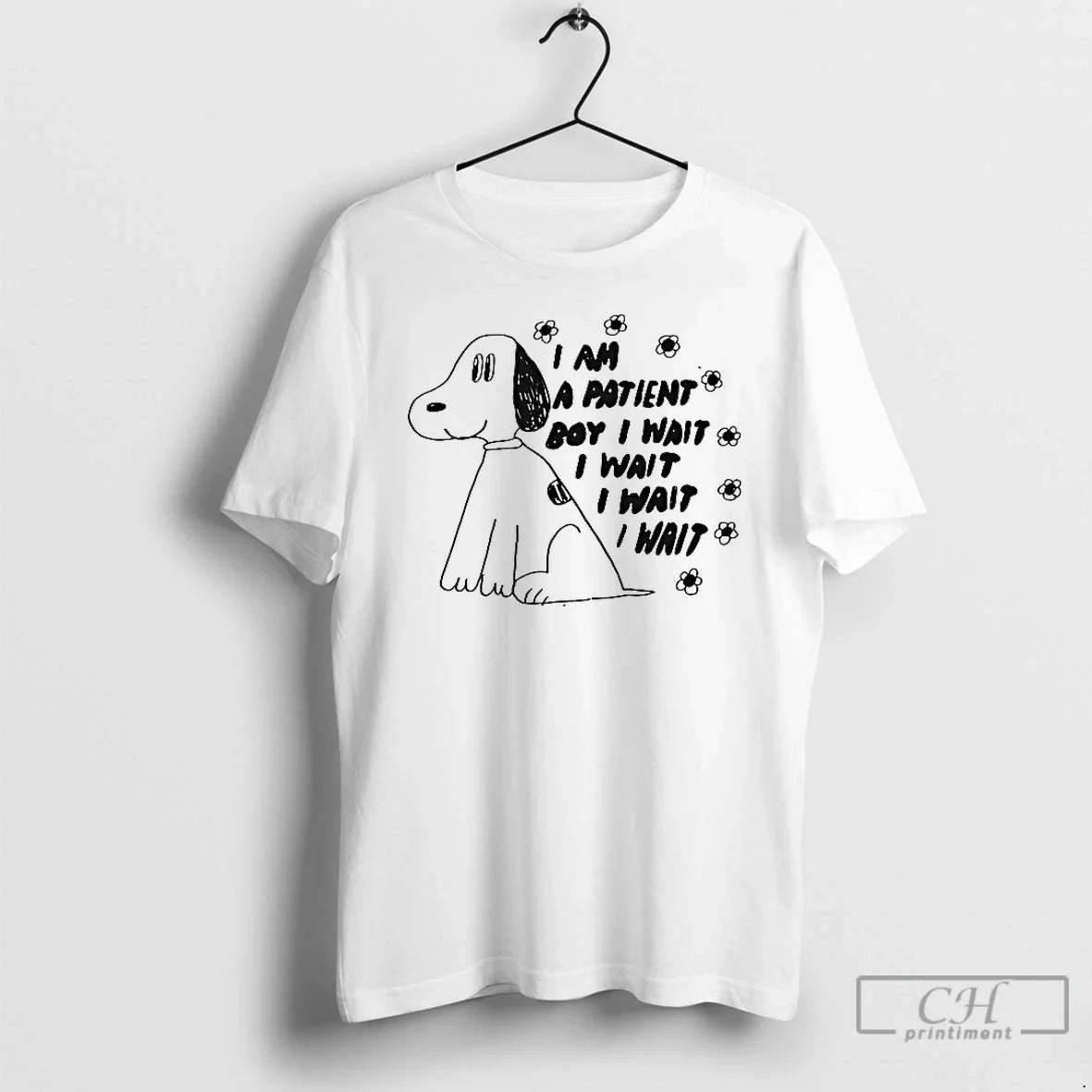 Classic Dog I Am A Patient Boy Wait Repeat - Adult & Kids T-Shirts, Sweatshirts & Hoodies apparel design preview 1