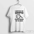 Classic Dog I Survived The Crypto Flash Crash 10 2025 - Adult & Kids T-Shirts, Sweatshirts & Hoodies apparel design preview 1