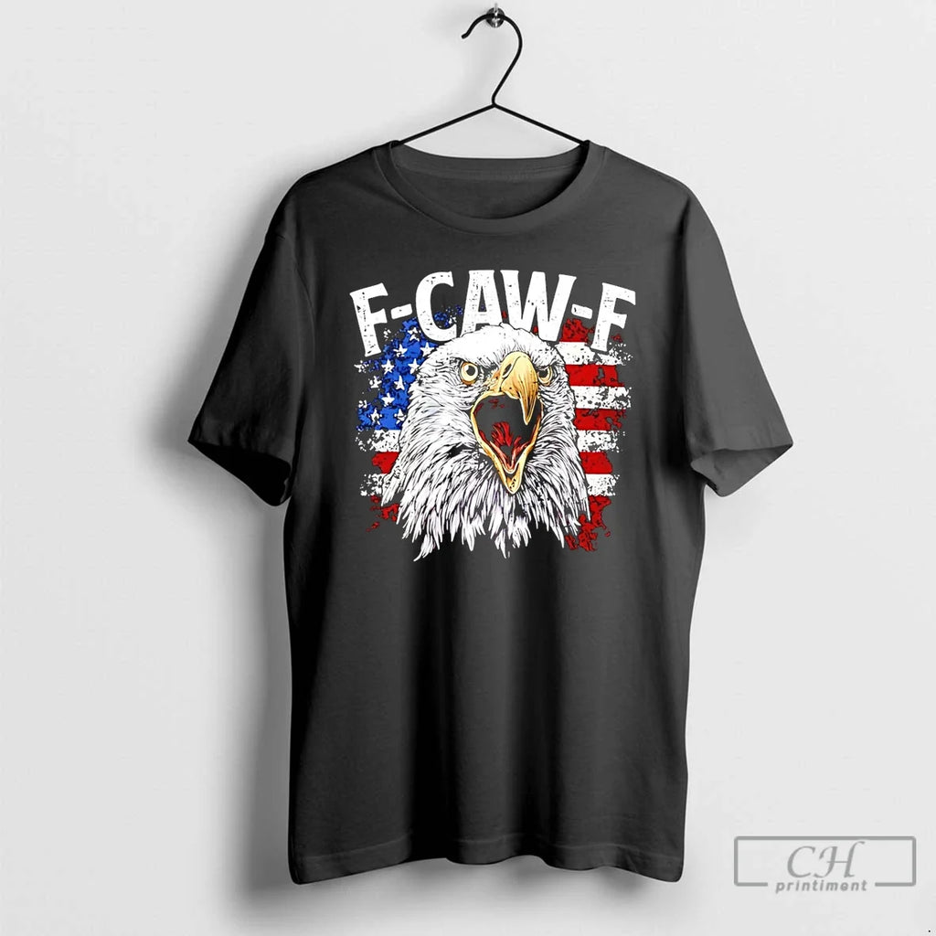 Classic Eagle American Flag F Caw - Adult & Kids T-Shirts, Sweatshirts & Hoodies apparel design preview 1
