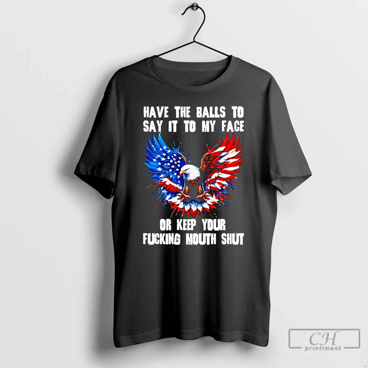 Classic Eagle Have The Balls To Say It My Face Or - Adult & Kids T-Shirts, Sweatshirts & Hoodies apparel design preview 1