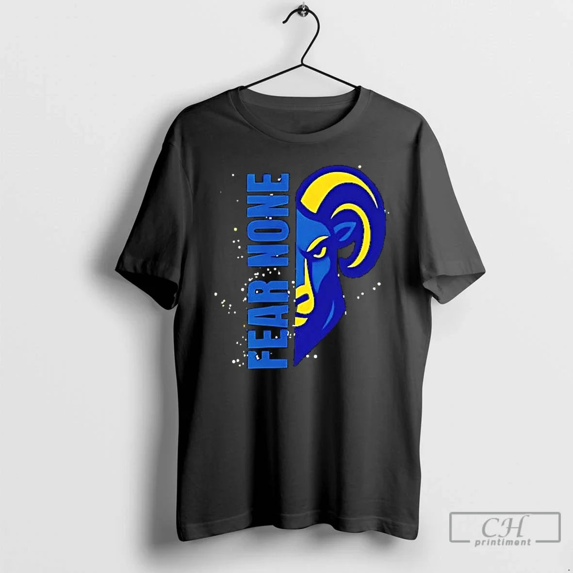 Classic East Coast Rams Fear None Logo T Shirs - Adult & Kids T-Shirts, Sweatshirts & Hoodies apparel design preview 1