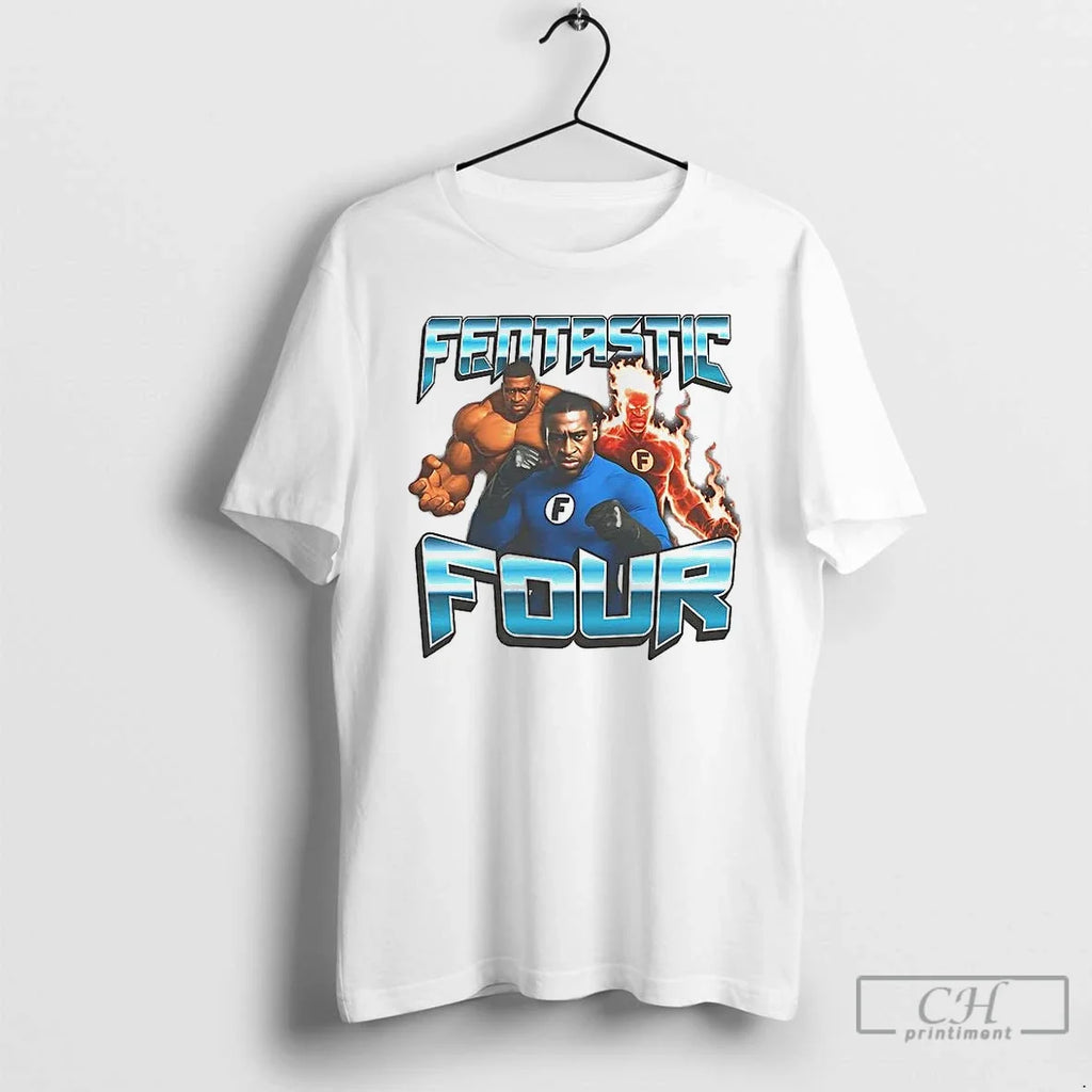 Classic Fantastic Fentastic Four Parody - Adult & Kids T-Shirts, Sweatshirts & Hoodies apparel design preview 1