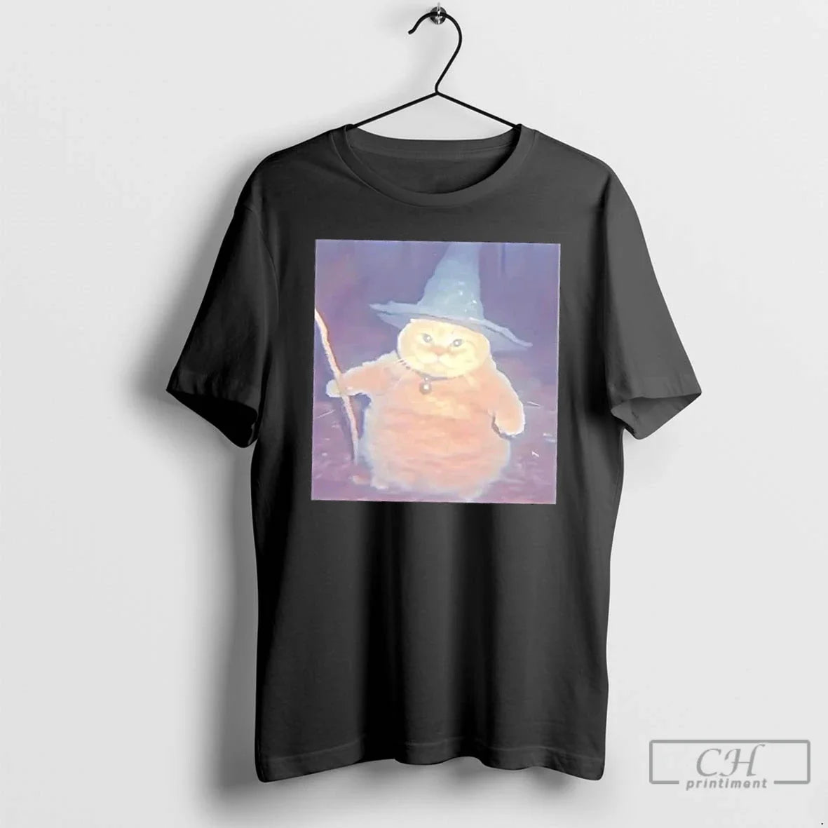 Classic Fat Cat Wizard Halloween - Adult & Kids T-Shirts, Sweatshirts & Hoodies apparel design preview 1