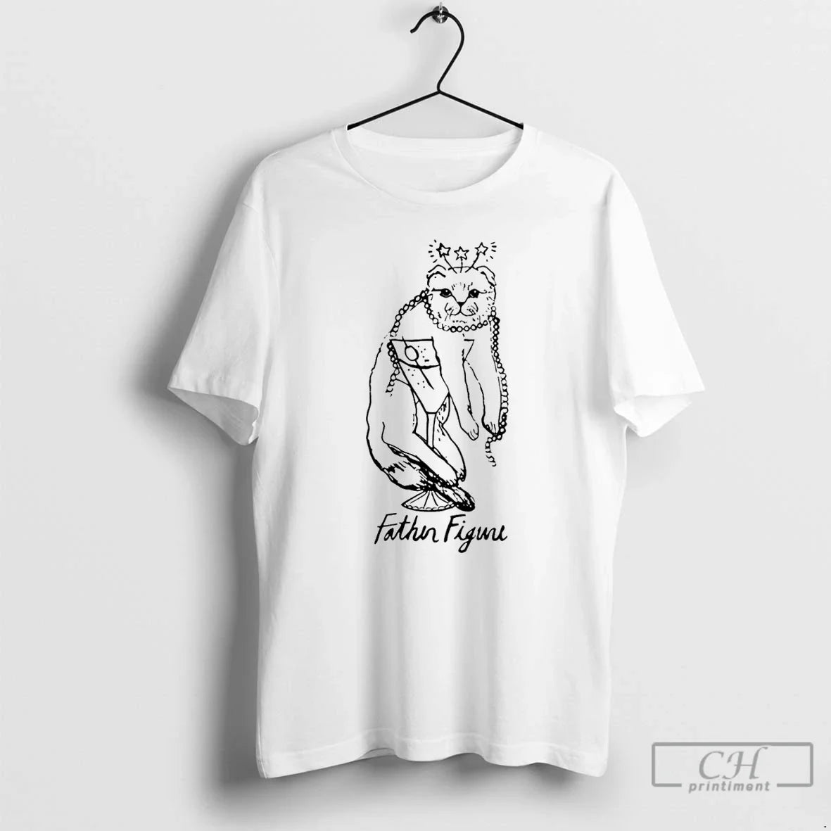 Classic Father Figure Cat Draw - Adult & Kids T-Shirts, Sweatshirts & Hoodies apparel design preview 1