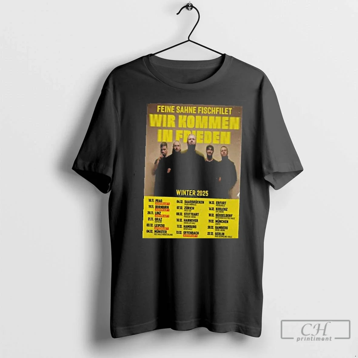 Classic Feine Sahne Fischfilet Wir Kommen In Frieden - Adult & Kids T-Shirts, Sweatshirts & Hoodies apparel design preview 1