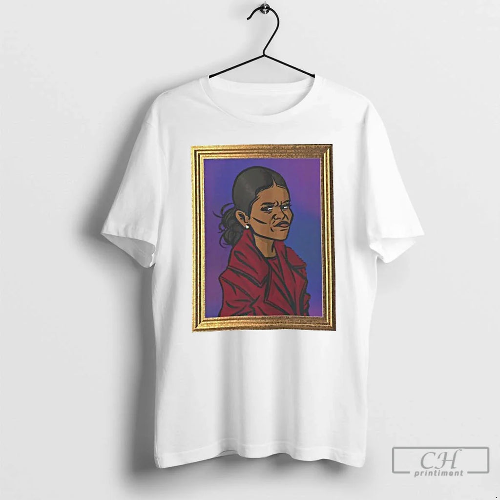 Classic First Lady Caricature Graphic Mens White - Adult & Kids T-Shirts, Sweatshirts & Hoodies apparel design preview 1