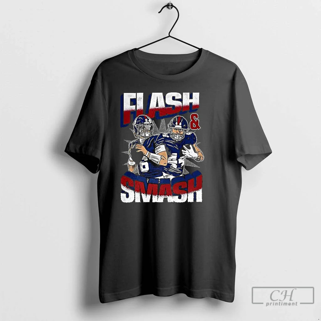 Classic Flash And Smash Jaxson Dart Cam Skattebo New - Adult & Kids T-Shirts, Sweatshirts & Hoodies apparel design preview 1
