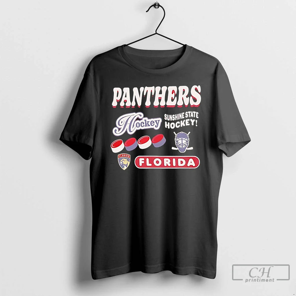 Classic Florida Panthers Sunshine State Hockey - Adult & Kids T-Shirts, Sweatshirts & Hoodies apparel design preview 1