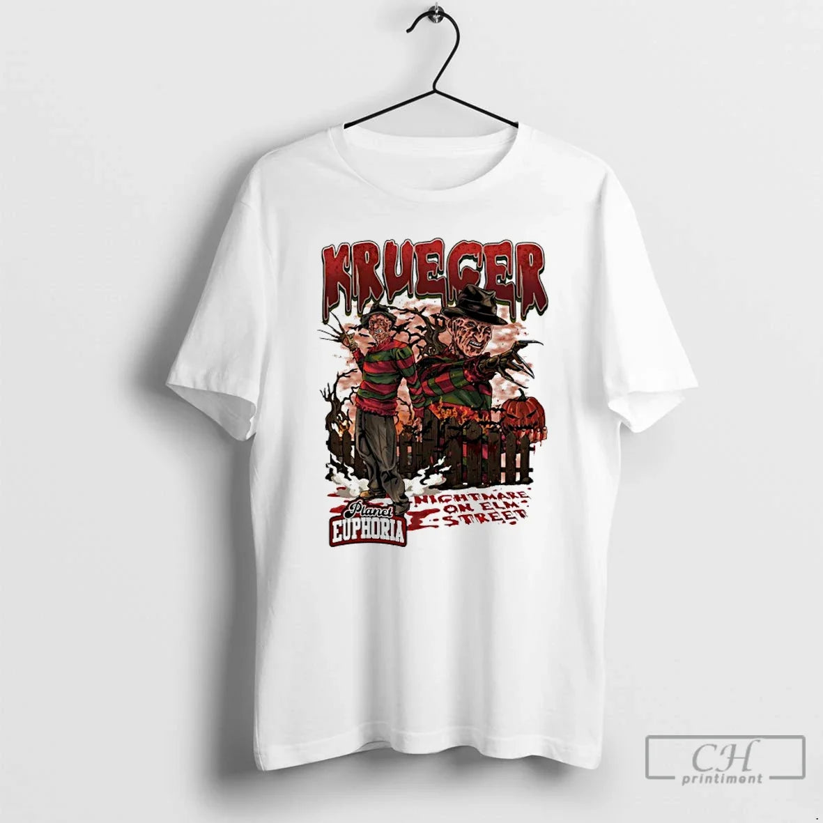 Classic Freddy Krueger Horror Halloween Nightmare On - Adult & Kids T-Shirts, Sweatshirts & Hoodies apparel design preview 1
