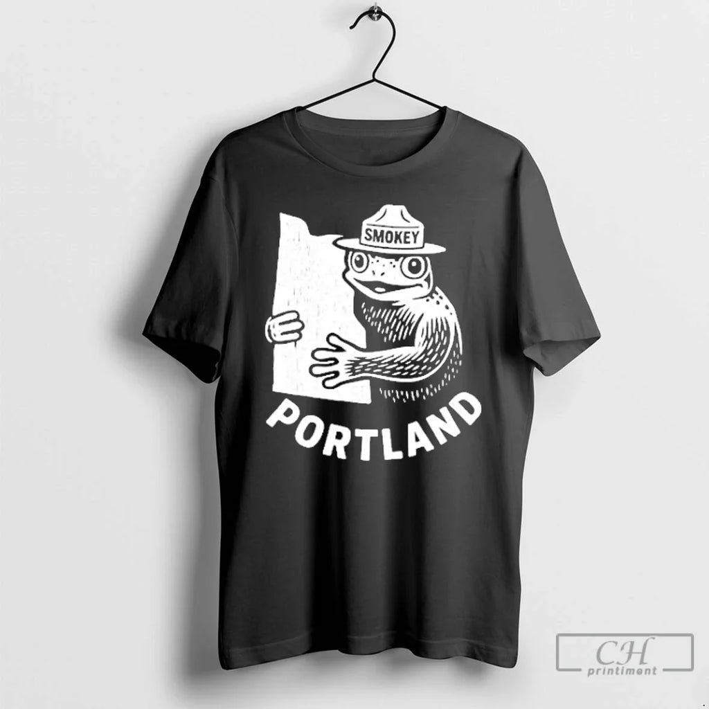 Classic Free Portland Frog Subtle Anti Ice - Adult & Kids T-Shirts, Sweatshirts & Hoodies apparel design preview 1