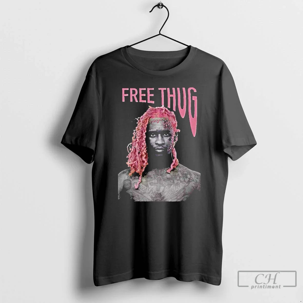 Classic Free Young Thug Portrait - Adult & Kids T-Shirts, Sweatshirts & Hoodies apparel design preview 1