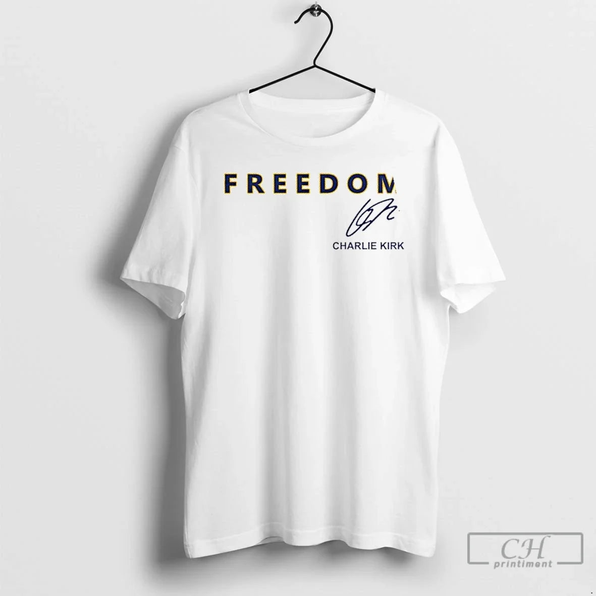 Classic Freedom Charlie Kirk Montana State Signature - Adult & Kids T-Shirts, Sweatshirts & Hoodies apparel design preview 1