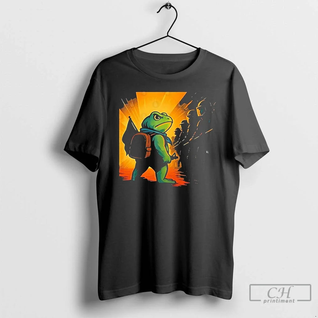 Classic Frogs Against Fascism Vintage Retro - Adult & Kids T-Shirts, Sweatshirts & Hoodies apparel design preview 1