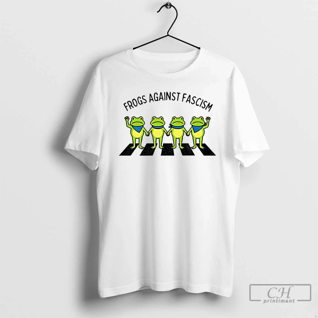 Classic Frogs Against Fascism Portland Frog Abolish - Adult & Kids T-Shirts, Sweatshirts & Hoodies apparel design preview 1