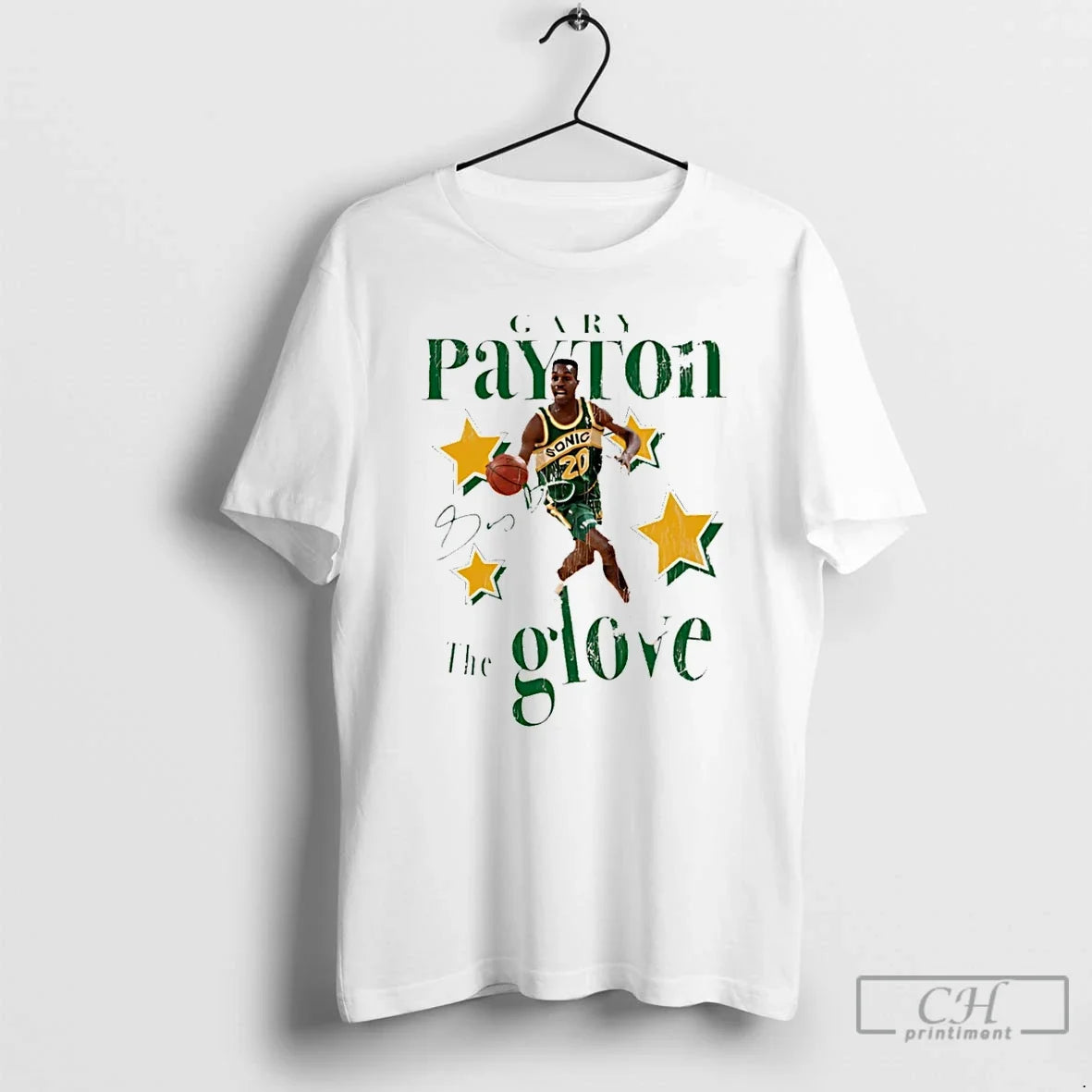 Classic Gary Payton The Glove Retro 90s Basketball - Adult & Kids T-Shirts, Sweatshirts & Hoodies apparel design preview 1