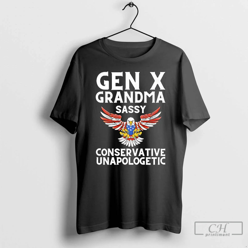 Classic Gen X Grandma Sassy Conservative Unapologetic - Adult & Kids T-Shirts, Sweatshirts & Hoodies apparel design preview 1