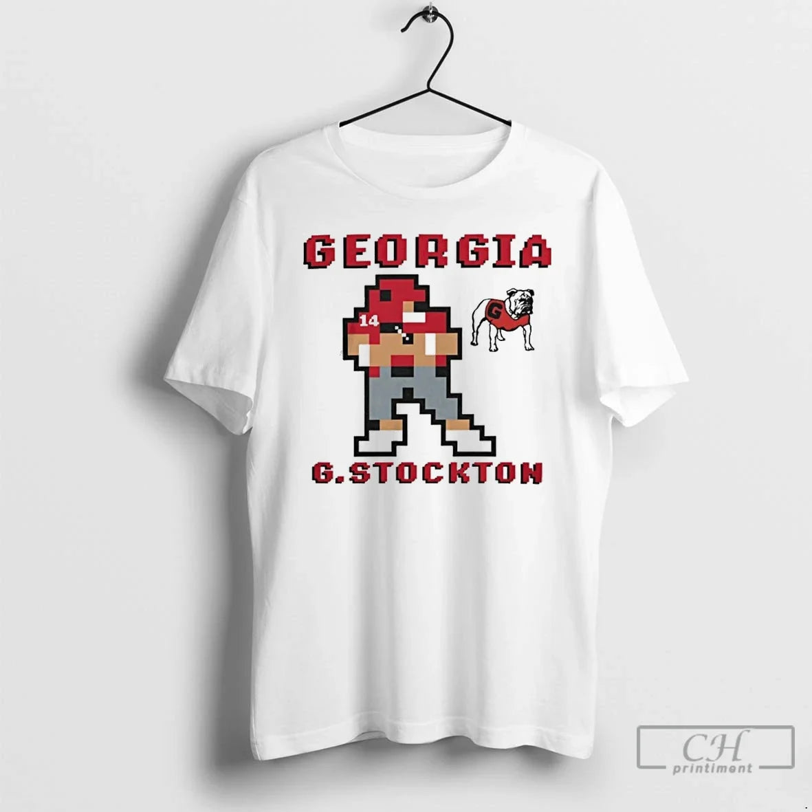 Classic Georgia Bulldogs Gunner Stockton Retro Baller - Adult & Kids T-Shirts, Sweatshirts & Hoodies apparel design preview 1