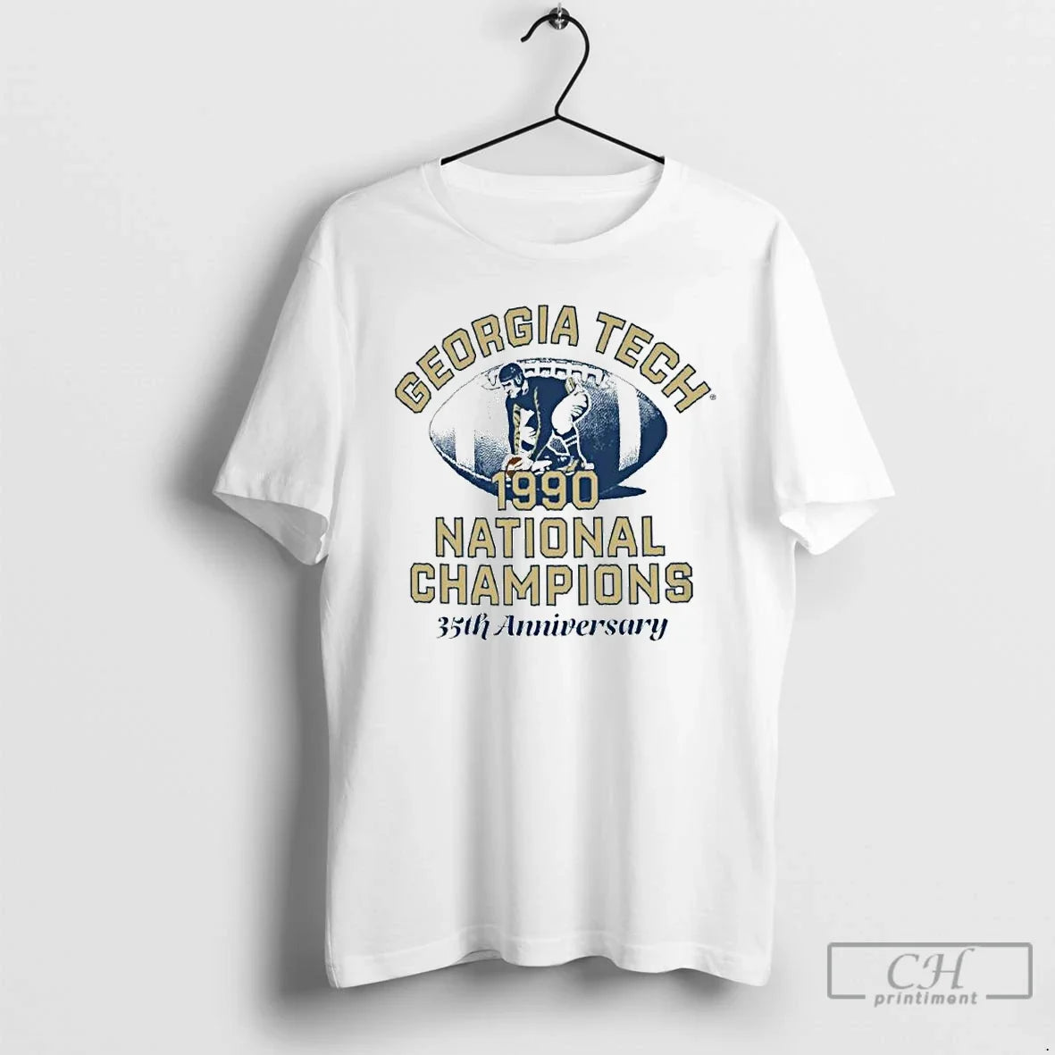 Classic Georgia Tech Yellow Jackets 1990 National - Adult & Kids T-Shirts, Sweatshirts & Hoodies apparel design preview 1