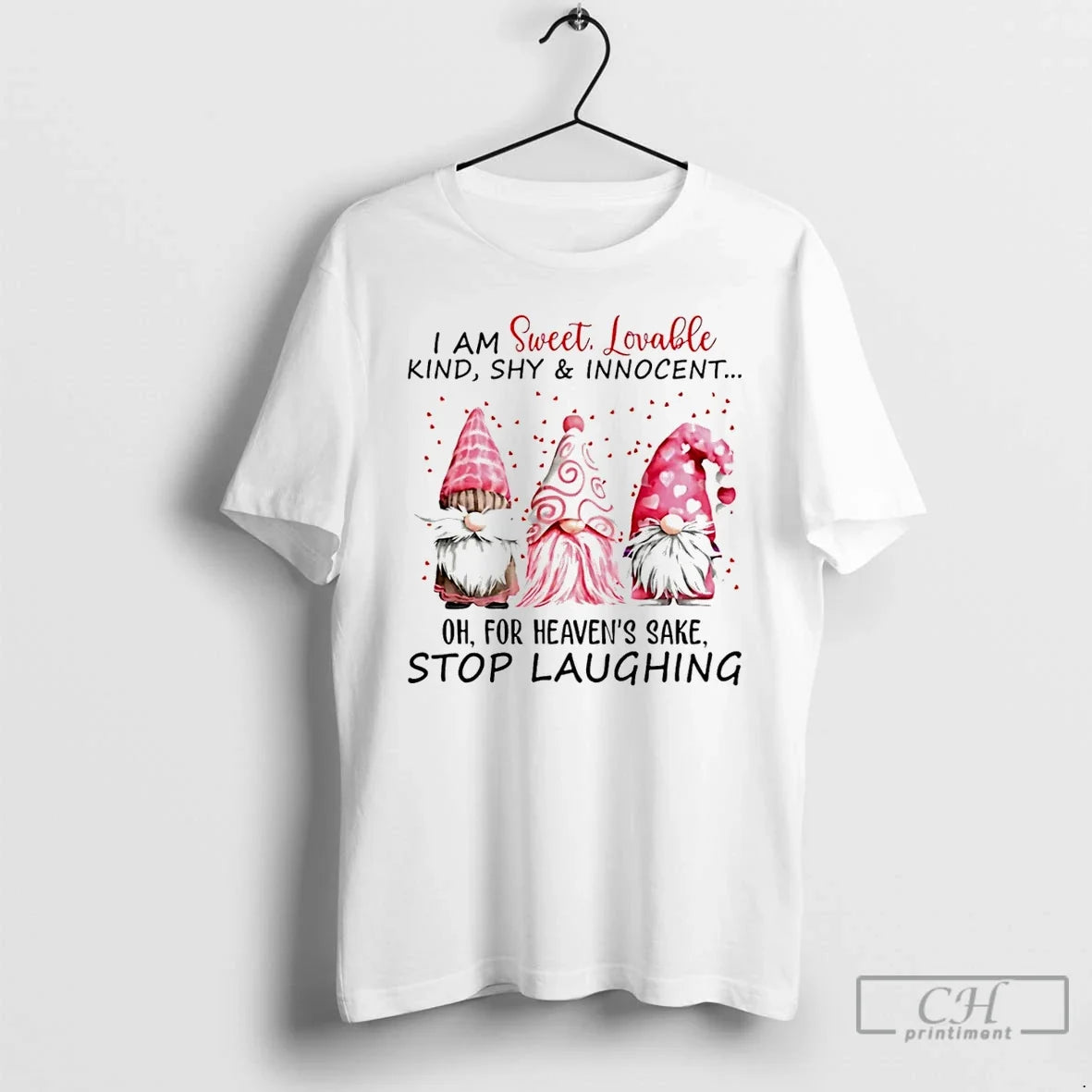 Classic Gnome I Am Sweet Lovable Kind Shy Innocent Oh - Adult & Kids T-Shirts, Sweatshirts & Hoodies apparel design preview 1
