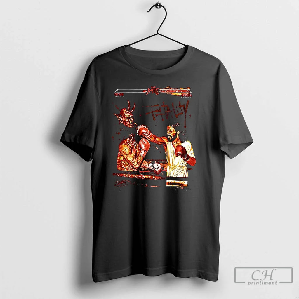 Classic God Ko The Devil Battle Meme Halloween - Adult & Kids T-Shirts, Sweatshirts & Hoodies apparel design preview 1
