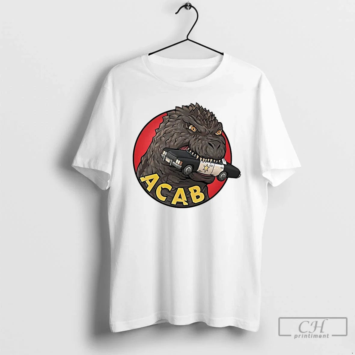 Classic Godzilla Acab Graphic - Adult & Kids T-Shirts, Sweatshirts & Hoodies apparel design preview 1