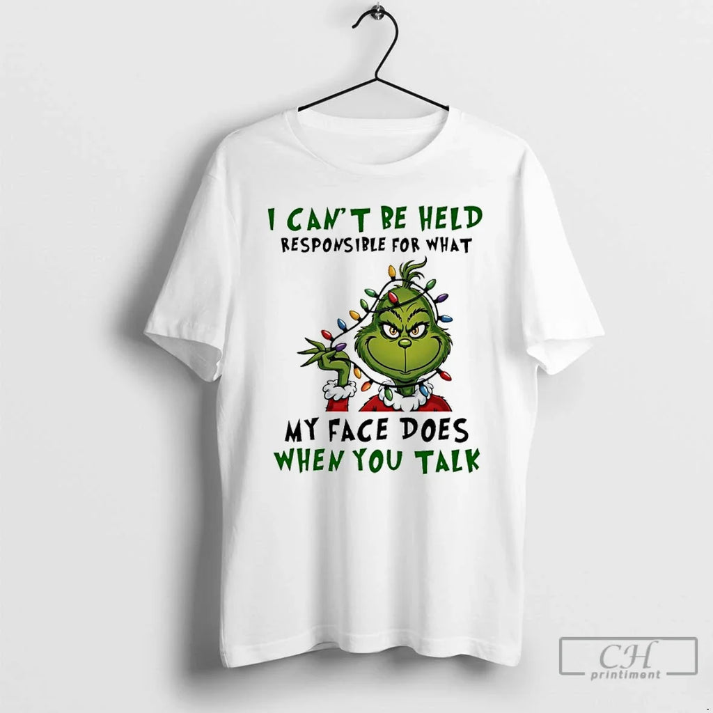 Classic Grinch Christmas Light I Cant Be Held - Adult & Kids T-Shirts, Sweatshirts & Hoodies apparel design preview 1