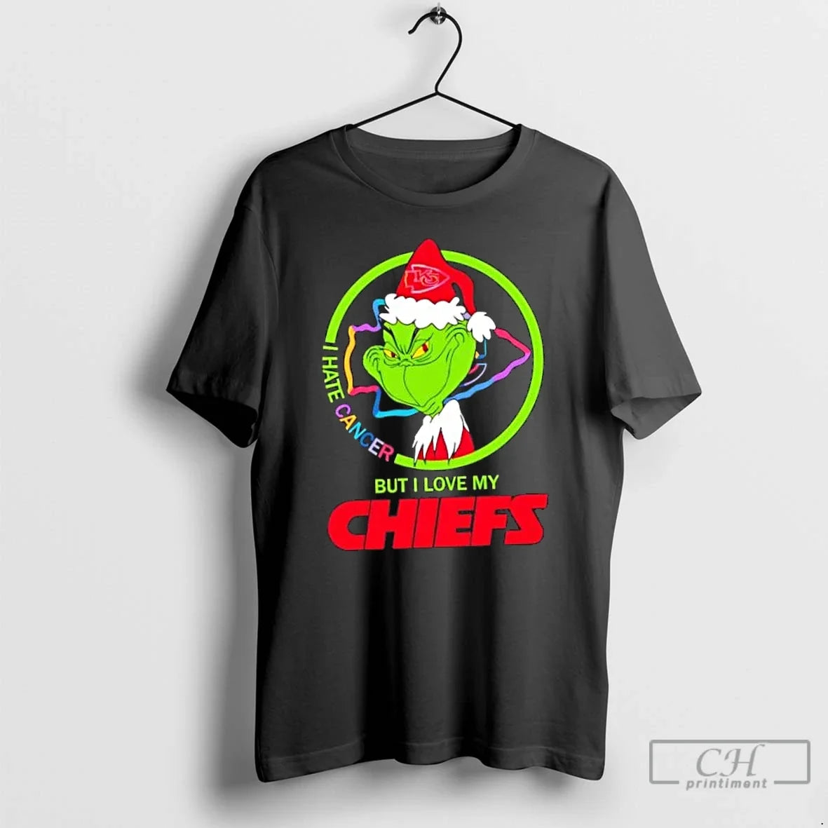 Classic Grinch I Hate Cancer But Love My Kansas City - Adult & Kids T-Shirts, Sweatshirts & Hoodies apparel design preview 1