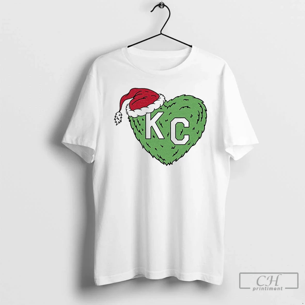 Classic Grinch Kc Heart Christmas White - Adult & Kids T-Shirts, Sweatshirts & Hoodies apparel design preview 1